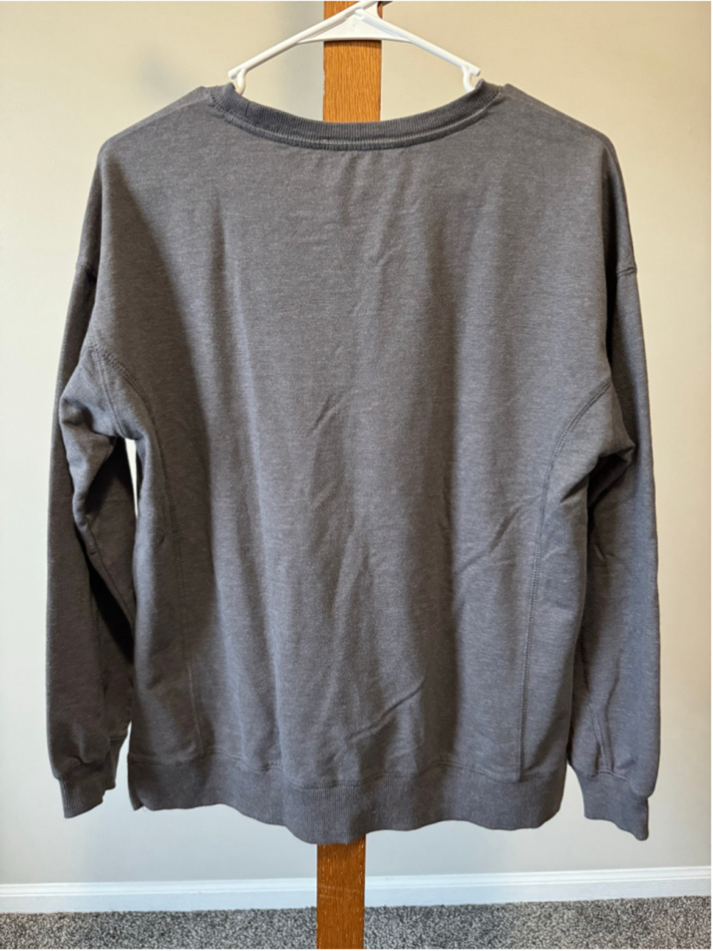 Women's Wildfox Easy Does It Rainbow Sweatshirt XS Charcoal Grey - Picture 6 of 8